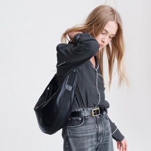 Rag & bone black riser hobo bag